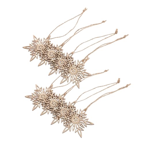 OSALADI 20 Stück Teiliges Unvollendete Holz-schneeflockenanhänger Robuste Leichte Diy-holzscheiben mit Filigranem Schneeflockendesign Vielseitige Weihnachtsbaumschmuck-deko für OSALADI 20 Stück Teiliges Unvollendete Holz-schneeflockenanhänger Robuste Leichte Diy-holzscheiben mit Filigranem Schneeflockendesign Vielseitige Weihnachtsbaumschmuck-deko für von OSALADI