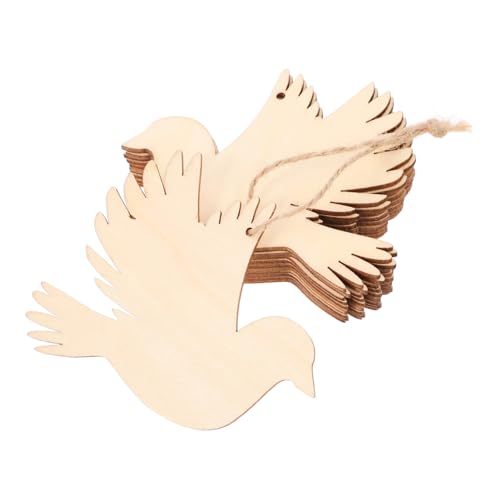 OSALADI 20 Stück Unlackierte Anhänger Hanfseil Vogel Diy Bastelholzscheiben zum Bemalen Hängen für Hochzeit Geburtstag Weihnachtsdeko Natürliche Taubenform Holzanhänger OSALADI 20 Stück Unlackierte Anhänger Hanfseil Vogel Diy Bastelholzscheiben zum Bemalen Hängen für Hochzeit Geburtstag Weihnachtsdeko Natürliche Taubenform Holzanhänger von OSALADI