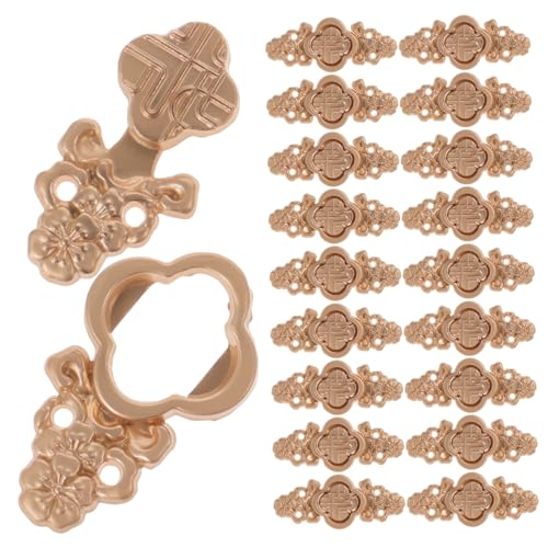 OSALADI 20 Stück Vintage Metallknöpfe für Chinesische Kleidung Handgefertigte Knöpfe zur Dekoration Langlebige Nähknöpfe für Cheongsam DIY Bastelbedarf Elegantes Design von OSALADI