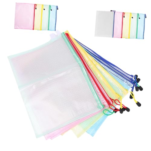 OSALADI 20 Stück Wasserdichte Reißverschlusstaschen aus PVC Transparente Mesh Dokumentenmappe für Schule Büro und Reisen Organizer für Unterlagen Schreibwaren und OSALADI 20 Stück Wasserdichte Reißverschlusstaschen aus PVC Transparente Mesh Dokumentenmappe für Schule Büro und Reisen Organizer für Unterlagen Schreibwaren und von OSALADI