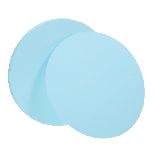OSALADI 20 Stück runder Karton Kartenvorrat Kartenpapier Zeichenpapiere dickes Kraftpapier Kreis Malkarton Großes Zeichenpapier schreibkartons selber machen Sky-blue von OSALADI