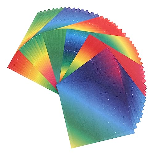 OSALADI 200 Blatt Doppelseitiges Origami Papier DIY Bastelmaterial für Erwachsene Farbverlauf für Scrapbooking Faltkunst und Kreative Projekte von OSALADI
