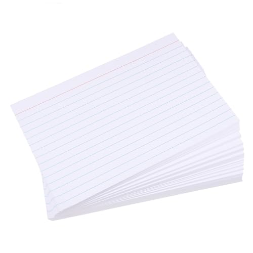 OSALADI 200 Blatt Karteikarte linierte Karteikarten weiße Karteikarten schwarze Karteikarten Papier von OSALADI