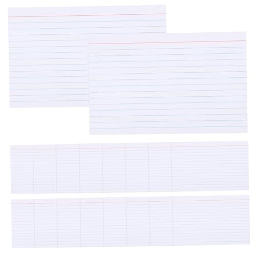 OSALADI 200 Blatt Karteikarte schwarze Karteikarten linierte Karteikarten Papier Weiß von OSALADI