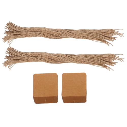 OSALADI 200 Stück Blanko-anhänger Aus Kraftpapier: Beschreibbare Preisschilder Mit Schnur Für Kleidung, Schmuck, Und Kunsthandwerk – Diy-etiketten Für Hochzeiten, Partys Und Den von OSALADI