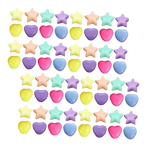 OSALADI 200 Stück Bunte Acrylperlen Sternform und Herzform DIY Schmuckperlen für Armbänder Halsketten Basteln Kreative Schmuckdeko OSALADI 200 Stück Bunte Acrylperlen Sternform und Herzform DIY Schmuckperlen für Armbänder Halsketten Basteln Kreative Schmuckdeko von OSALADI