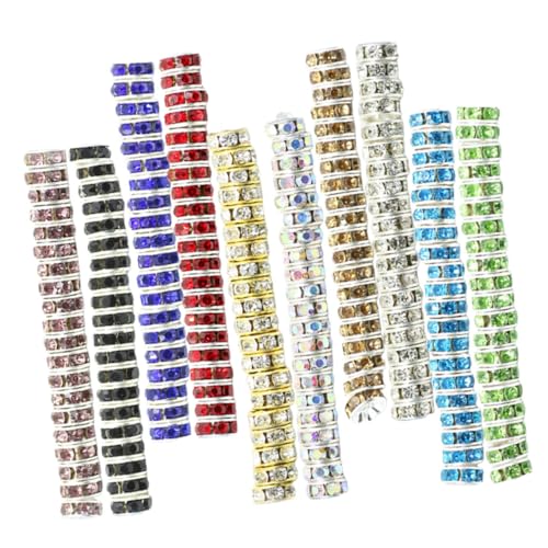 OSALADI 200 Stück Bunte Glas Spacer Perlen für Schmuckherstellung Armbänder Halsketten DIY Schmuckzubehör Farbenfrohe Zwischenperlen für Erwachsene OSALADI 200 Stück Bunte Glas Spacer Perlen für Schmuckherstellung Armbänder Halsketten DIY Schmuckzubehör Farbenfrohe Zwischenperlen für Erwachsene von OSALADI