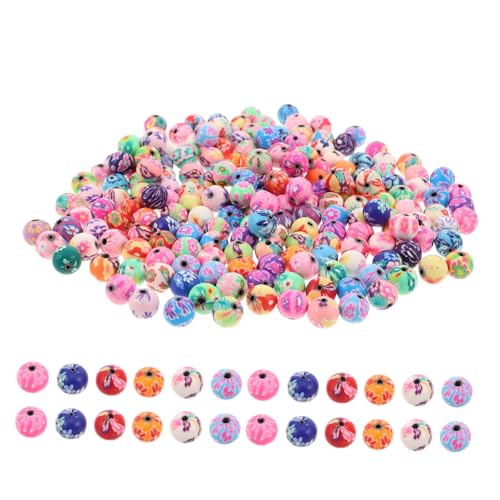OSALADI 200 Stück Bunte Polymer Clay Rundperlen Blumen Spacer Charms für Schmuckherstellung DIY Armbänder Halsketten Kreative Bastelaccessoires OSALADI 200 Stück Bunte Polymer Clay Rundperlen Blumen Spacer Charms für Schmuckherstellung DIY Armbänder Halsketten Kreative Bastelaccessoires von OSALADI
