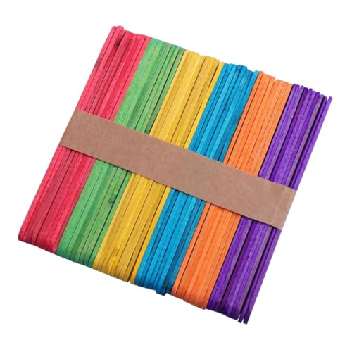 OSALADI 200 Stück Farbige Holzstäbchen Glatte Oberfläche Leichte DIY Holzstäbchen Sticks Sichere Bastelstäbchen für Eiscreme Basteln Modellbau Kinderfreundlich Platzsparend OSALADI 200 Stück Farbige Holzstäbchen Glatte Oberfläche Leichte DIY Holzstäbchen Sticks Sichere Bastelstäbchen für Eiscreme Basteln Modellbau Kinderfreundlich Platzsparend von OSALADI