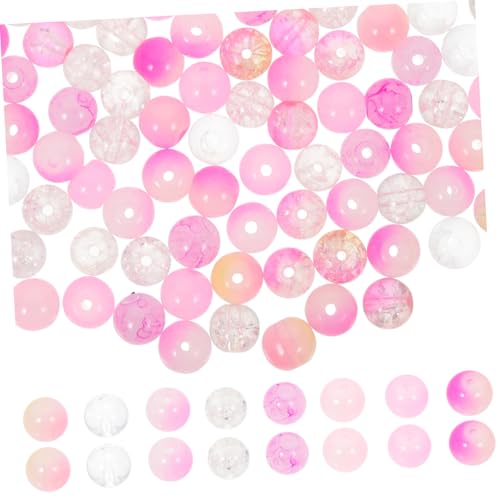 OSALADI 200 Stück Glasperlen Spacer Beads für DIY Schmuckherstellung Handgefertigte Perlen für Armbänder und Halsketten Kreative Bastelperlen zum Auffädeln und Dekorieren von OSALADI