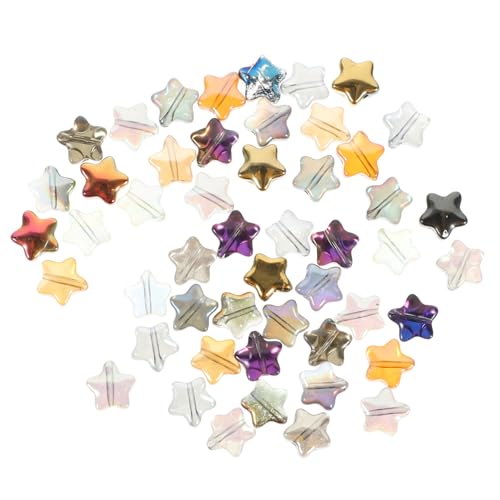 OSALADI 200 Stück Glasperlen Sternform Bunte Spacer Perlen für DIY Schmuckherstellung Armbänder Halsketten Bastelperlen OSALADI 200 Stück Glasperlen Sternform Bunte Spacer Perlen für DIY Schmuckherstellung Armbänder Halsketten Bastelperlen von OSALADI