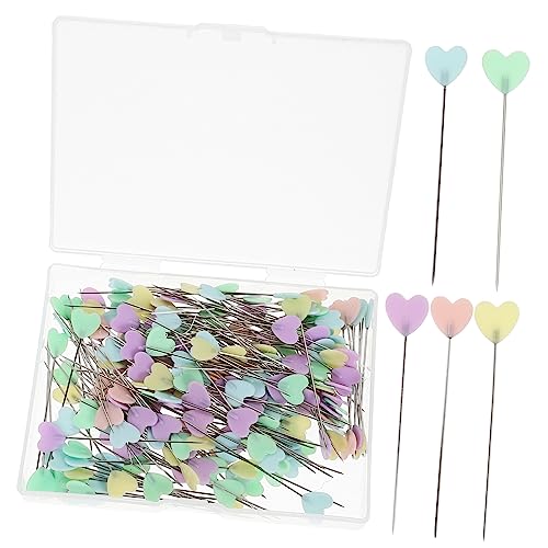 OSALADI 200 Stück Herzkopf Nähnadeln Stabiler Nähortungsstift für DIY Projekte Hochzeitsdeko und Blumenarrangements OSALADI 200 Stück Herzkopf Nähnadeln Stabiler Nähortungsstift für DIY Projekte Hochzeitsdeko und Blumenarrangements von OSALADI