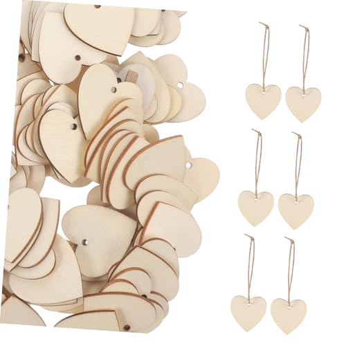 OSALADI 200 Stück Holzherzen Bastelset Unlackierte Holzanhänger für DIY Dekoration Herzförmige Holzscheiben für Hochzeiten Partys und Kreative Projekte OSALADI 200 Stück Holzherzen Bastelset Unlackierte Holzanhänger für DIY Dekoration Herzförmige Holzscheiben für Hochzeiten Partys und Kreative Projekte von OSALADI