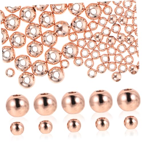 OSALADI 200 Stück Kupfer Spacer Perlen DIY Schmuck Zubehör für Armbänder Halsketten Auffädeln Korrosionsbeständig Rosa Gold OSALADI 200 Stück Kupfer Spacer Perlen DIY Schmuck Zubehör für Armbänder Halsketten Auffädeln Korrosionsbeständig Rosa Gold von OSALADI