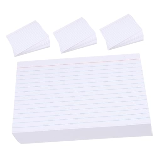 OSALADI 200 Stück Lined Indexkarten Weiße Notizkarten für Notizen Lernen Büro und Zuhause Papier Langlebig Vielseitig für Prüfungen und Kreative Projekte OSALADI 200 Stück Lined Indexkarten Weiße Notizkarten für Notizen Lernen Büro und Zuhause Papier Langlebig Vielseitig für Prüfungen und Kreative Projekte von OSALADI