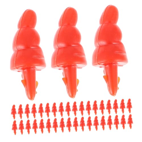 OSALADI 200 Stück Mini Schneemann Nasen aus Kunststoff Rot Langlebige DIY Bastelaccessoires für Weihnachtsdekoration Wiederverwendbar Leuchtend Rot für Familienbastelspaß und Winterfest OSALADI 200 Stück Mini Schneemann Nasen aus Kunststoff Rot Langlebige DIY Bastelaccessoires für Weihnachtsdekoration Wiederverwendbar Leuchtend Rot für Familienbastelspaß und Winterfest von OSALADI