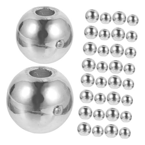 OSALADI 200 Stück Runde Spacer Perlen Silberfarbene Glatte Metall-abstandsperlen für Armband Halskette DIY Schmuckherstellung Langlebig Kratzfest Vielseitig Kombinierbar OSALADI 200 Stück Runde Spacer Perlen Silberfarbene Glatte Metall-abstandsperlen für Armband Halskette DIY Schmuckherstellung Langlebig Kratzfest Vielseitig Kombinierbar von OSALADI