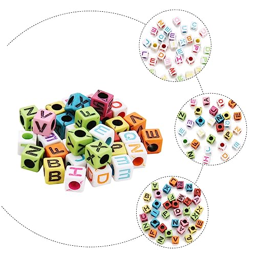 OSALADI 200 Stück Teiliges Bunte Acrylbuchstabenperlen Leichte Langlebige Würfelperlen Auffädeln für DIY Schmuckherstellung Armbänder und Personalisierte Bastelprojekte OSALADI 200 Stück Teiliges Bunte Acrylbuchstabenperlen Leichte Langlebige Würfelperlen Auffädeln für DIY Schmuckherstellung Armbänder und Personalisierte Bastelprojekte von OSALADI