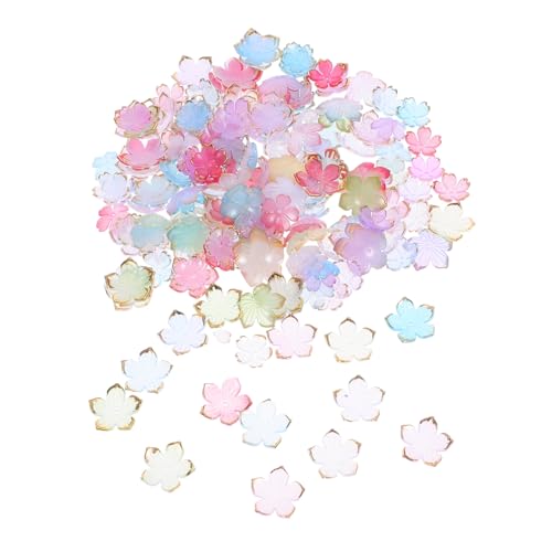 OSALADI 200 Stück Teiliges Endkappen aus Acryl mit Farbverlauf Handgefertigte Beads für DIY Schmuck für Halsketten Armbänder Ohrringe und Chinesische Haaraccessoires von OSALADI