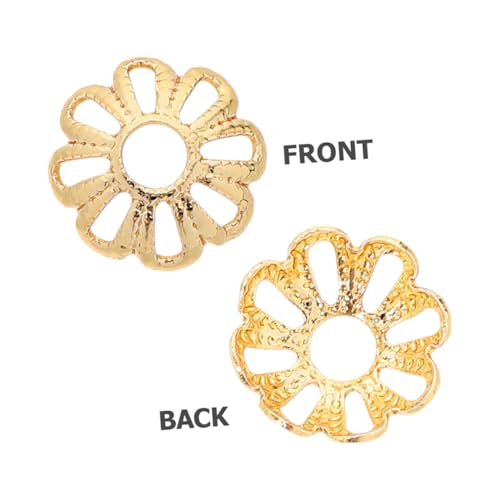 OSALADI 200 Stück Teiliges Kupfer Perlenkappen Blütenform Hohl Leicht für DIY Schmuckherstellung Armband Halskette Charms Spacer Zubehör Langlebig Vergoldet OSALADI 200 Stück Teiliges Kupfer Perlenkappen Blütenform Hohl Leicht für DIY Schmuckherstellung Armband Halskette Charms Spacer Zubehör Langlebig Vergoldet von OSALADI