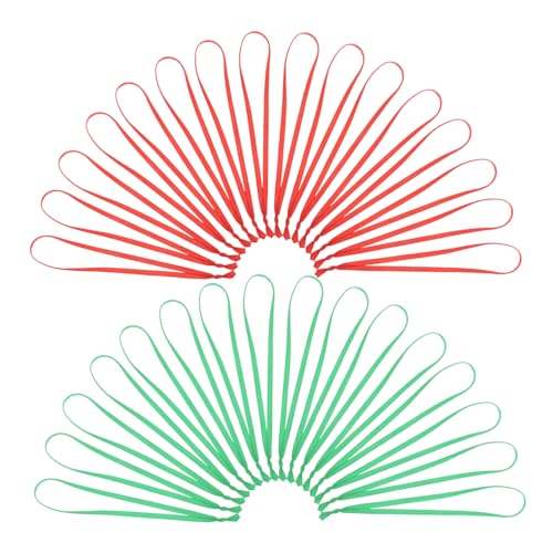OSALADI 200 Stück Weihnachtsbaum Schmuckbänder Rot Grün Dünne Ornamentbänder für Weihnachtsbaumschmuck Partydekorationen Festliche Hänger für Weihnachtsbaum und Fenster OSALADI 200 Stück Weihnachtsbaum Schmuckbänder Rot Grün Dünne Ornamentbänder für Weihnachtsbaumschmuck Partydekorationen Festliche Hänger für Weihnachtsbaum und Fenster von OSALADI