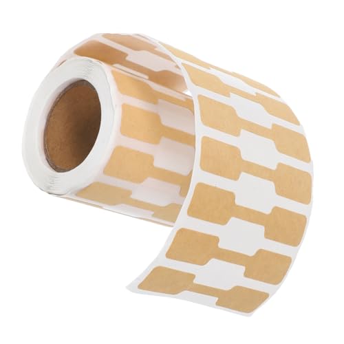 OSALADI 2000 Stück Selbstklebende Schmuck-etiketten aus Kraftpapier Beschreibbare Preisanhänger für Ringe Halsketten Armbänder Ohrringe Starke Haftung für Schmuckgeschäfte von OSALADI