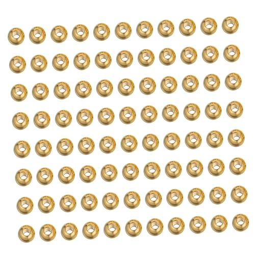 OSALADI 2000 Stück Vergoldete Armbandperlen Runde Perlen Abstandsperlen Runde Lose Abstandsperlen Lose Spacer-schmuckperlen Abstandhalter-bügelperle Golden Plastik OSALADI 2000 Stück Vergoldete Armbandperlen Runde Perlen Abstandsperlen Runde Lose Abstandsperlen Lose Spacer-schmuckperlen Abstandhalter-bügelperle Golden Plastik von OSALADI