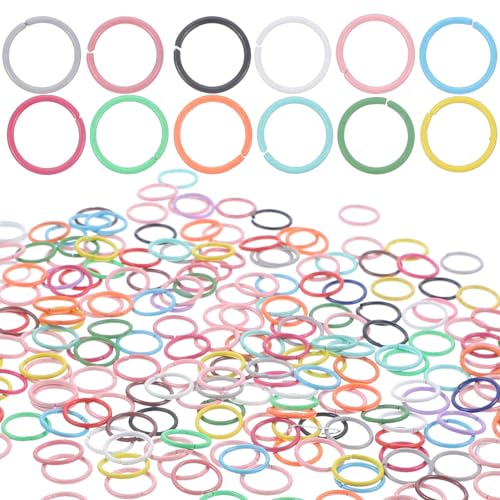OSALADI 200Stücke Öffnungsringe für Schmuckherstellung Biegeringe für Armbänder und Schlüsselanhänger DIY Bastelzubehör für Kreative Projekte von OSALADI