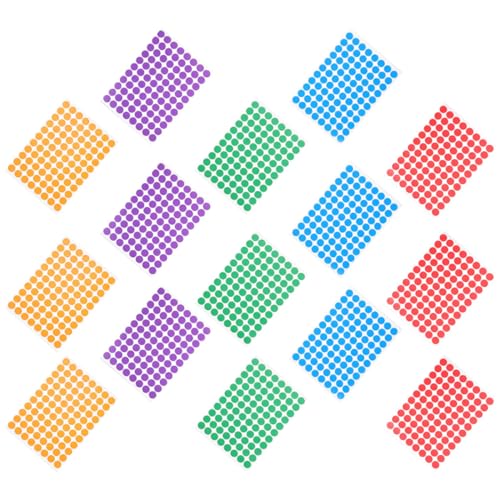 OSALADI 20Blätter Selbstklebende Bunte Punktetiketten Runde Aufkleber für Büroorganisation Farben Vielseitig Einsetzbar für Notizen und Pakete OSALADI 20Blätter Selbstklebende Bunte Punktetiketten Runde Aufkleber für Büroorganisation Farben Vielseitig Einsetzbar für Notizen und Pakete von OSALADI