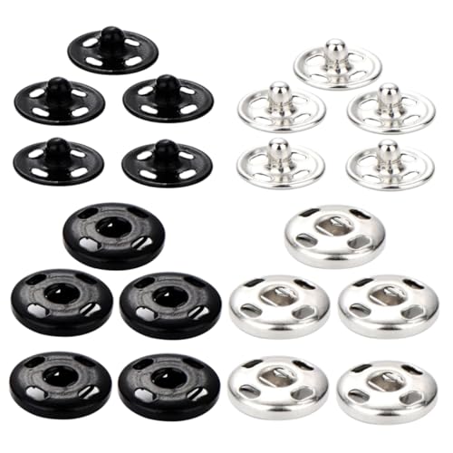 OSALADI 20Paare Druckknopf Metall Druckknöpfe zum Annähen für Kleidung für DIY Nähprojekte Vielseitig Einsetzbar für Taschen Mäntel Jeans und Mehr OSALADI 20Paare Druckknopf Metall Druckknöpfe zum Annähen für Kleidung für DIY Nähprojekte Vielseitig Einsetzbar für Taschen Mäntel Jeans und Mehr von OSALADI