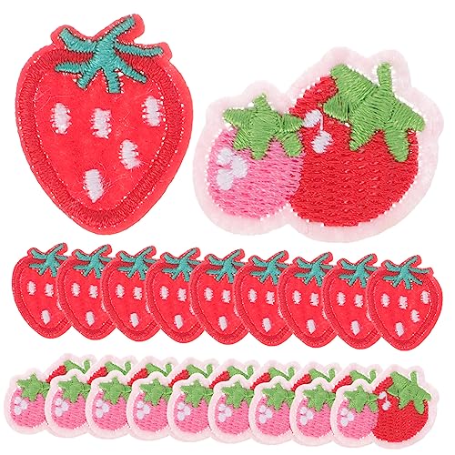 OSALADI 20Stücke Erdbeer Kleidungsreparatur Patches Teiliges zum Bügeln oder Süße Applikationen für DIY Kleidung Hautfreundlich und Langlebig für Bastelprojekte OSALADI 20Stücke Erdbeer Kleidungsreparatur Patches Teiliges zum Bügeln oder Süße Applikationen für DIY Kleidung Hautfreundlich und Langlebig für Bastelprojekte von OSALADI