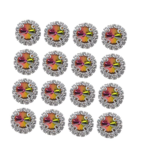 OSALADI 20Stücke Flatback Strasssteine Für DIY Kunsthandwerk Irisierende Glitzersteine Zur Dekoration Von Schmuck Hochzeiten Brautpartys Und Tischstreuungen von OSALADI
