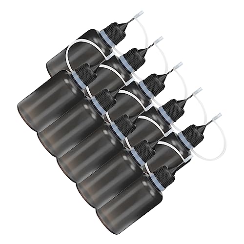 OSALADI 20Stücke Nachfüllbare Plastikölflasche mit Spitzdüse Flexible Quetschflaschen für Silikonöl Langlebig Leakproof für Präzise von OSALADI
