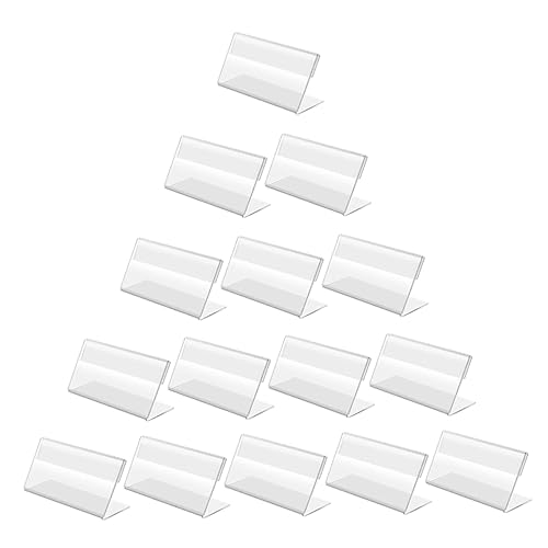 OSALADI Acryl Preisschild Halter 20 Stücke 7x4cm Tischständer für Preisetiketten Büro und Einzelhandel OSALADI Acryl Preisschild Halter 20 Stücke 7x4cm Tischständer für Preisetiketten Büro und Einzelhandel von OSALADI