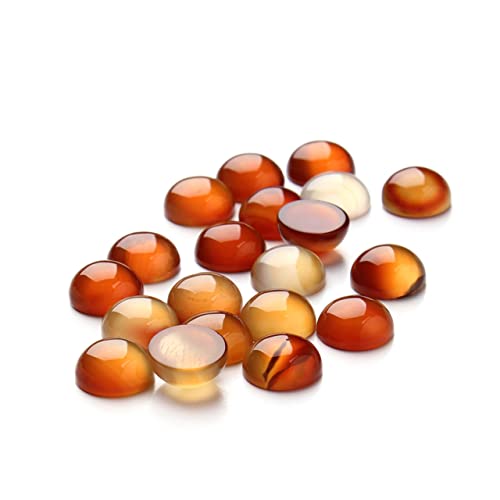 OSALADI 20Stücke Rote Karneol Cabochons für DIY Schmuckdesign Runde Flachstein Aufkleber für Ohrringe Manschettenknöpfe und Bastelarbeiten OSALADI 20Stücke Rote Karneol Cabochons für DIY Schmuckdesign Runde Flachstein Aufkleber für Ohrringe Manschettenknöpfe und Bastelarbeiten von OSALADI