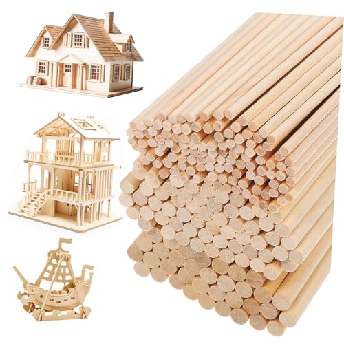 OSALADI 215 Stk Runder Stab Kreationen Kreis Unvollendete Runde Jumbo Token Farbig Material Eisstiele Selber Machen Protokoll Für Log-sticks Leer Makramee Birke Beige von OSALADI