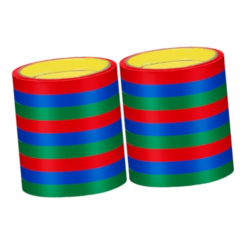 OSALADI 24 Rollen Klebeband für Beutelverschlussmaschine Hochtemperaturbeständiges Klebeband Rot Grün und Blau für Effizientes Verpacken und Tütenversiegelung im Supermarkt von OSALADI