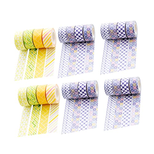 OSALADI 24 Rollen Mini Washi Tapes Handreißbare Dekorative Klebebänder für Scrapbooking Diy Projekte Tagebuchgestaltung und Kreative Bastelarbeiten Zufällige Farbe OSALADI 24 Rollen Mini Washi Tapes Handreißbare Dekorative Klebebänder für Scrapbooking Diy Projekte Tagebuchgestaltung und Kreative Bastelarbeiten Zufällige Farbe von OSALADI