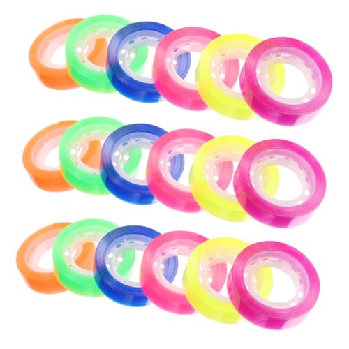 OSALADI 24 Rollen Transparente Klebebandrollen Bunte Diy Bürobedarf Klebebänder Vielseitig Einsetzbar für Bastelarbeiten und Büroanwendungen OSALADI 24 Rollen Transparente Klebebandrollen Bunte Diy Bürobedarf Klebebänder Vielseitig Einsetzbar für Bastelarbeiten und Büroanwendungen von OSALADI