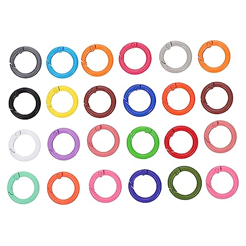 OSALADI 24 Stück Farbige Metall Feder Ringe für DIY Schlüsselanhänger und Taschenclips Robuste und Praktische Verbindungselemente für Handarbeiten und Alltagsgebrauch Zufällige Farbe OSALADI 24 Stück Farbige Metall Feder Ringe für DIY Schlüsselanhänger und Taschenclips Robuste und Praktische Verbindungselemente für Handarbeiten und Alltagsgebrauch Zufällige Farbe von OSALADI