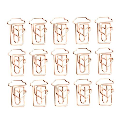 OSALADI 24 Stück Kaffeetassen Förmige Büroklammern Roségold Stylische Papierclips für Büro und Schule als Lesezeichen und Notizen Halter OSALADI 24 Stück Kaffeetassen Förmige Büroklammern Roségold Stylische Papierclips für Büro und Schule als Lesezeichen und Notizen Halter von OSALADI