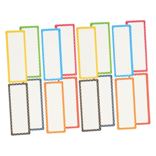 OSALADI 24 Stück Magnetische Wiederverwendbare Namensschild-aufkleber Beschreibbare Abwischbare Blanko-etiketten für Whiteboards Kühlschrank Schrank Pet-material Langlebig Lesbar von OSALADI