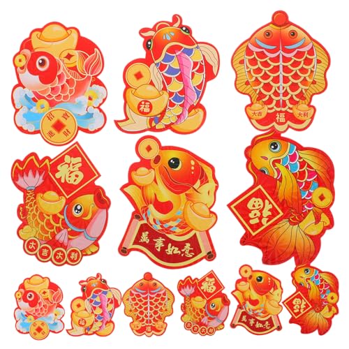 OSALADI 24 Stück Rote Umschlagtasche „Year of the Snake“. Mond- Paket Frühling Party China deko briefumschläge chinesischer roter neujahrsumschlag lai siehe hong bao Papier von OSALADI