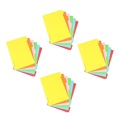 OSALADI 24 Stück Teiliges Paginationspapier Farbige Trennblätter mit Löchern Nachfüllseiten für Loseblatt Notizbücher Praktische Registerblätter für Ordner und Schnellhefter Vielseitig OSALADI 24 Stück Teiliges Paginationspapier Farbige Trennblätter mit Löchern Nachfüllseiten für Loseblatt Notizbücher Praktische Registerblätter für Ordner und Schnellhefter Vielseitig von OSALADI