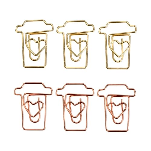 OSALADI 24 Stück Teiliges Papierclips in Boxen Kreative Büroklammern für Notizen Lesezeichen und Bastelarbeiten Roségold Gold Robustes Material für Organisation von Dokumenten OSALADI 24 Stück Teiliges Papierclips in Boxen Kreative Büroklammern für Notizen Lesezeichen und Bastelarbeiten Roségold Gold Robustes Material für Organisation von Dokumenten von OSALADI