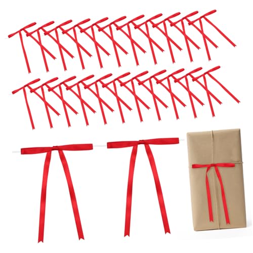 OSALADI 24 Stück Teiliges Rote Satin Twistbänder mit Schleifen Polyester Vielseitig für Geschenkverpackungen Party Dekoration Basteln und Blumenarrangements Einfach Anzuwenden OSALADI 24 Stück Teiliges Rote Satin Twistbänder mit Schleifen Polyester Vielseitig für Geschenkverpackungen Party Dekoration Basteln und Blumenarrangements Einfach Anzuwenden von OSALADI