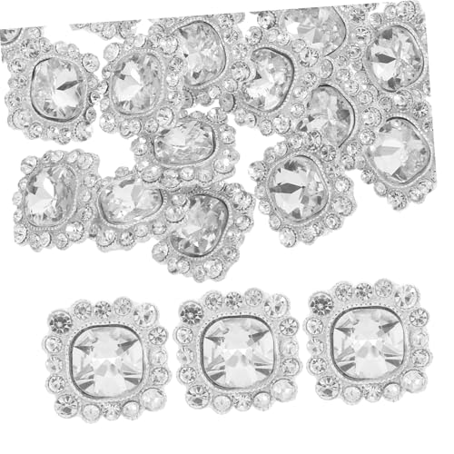 OSALADI 24 Stück Teiliges Strass Kristallknöpfe zum Nähen Funkelnde Schmuckknöpfe für DIY Brautkleider Kleidung Taschen Dekorative Bastelknöpfe mit Stiel Quadratisch OSALADI 24 Stück Teiliges Strass Kristallknöpfe zum Nähen Funkelnde Schmuckknöpfe für DIY Brautkleider Kleidung Taschen Dekorative Bastelknöpfe mit Stiel Quadratisch von OSALADI