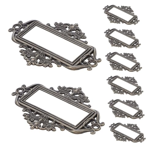 OSALADI 24 Stück Teiliges Vintage Metalletikettenhalter Dekorativer Rahmen für Schubladen Akten Holzschränke Vielseitig als Visitenkarten Beschriftungshalter Robust und Rutschfest für Büro OSALADI 24 Stück Teiliges Vintage Metalletikettenhalter Dekorativer Rahmen für Schubladen Akten Holzschränke Vielseitig als Visitenkarten Beschriftungshalter Robust und Rutschfest für Büro von OSALADI
