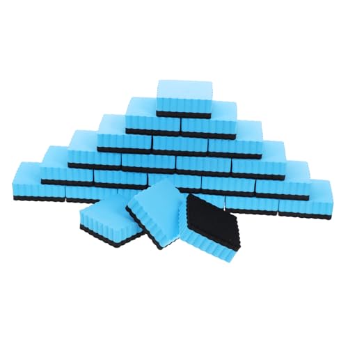 OSALADI 24 Stück Whiteboard-radierer Whiteboard-reiniger Radiergummis Für Trockenlöschtafeln Klassenzimmer Müssen Haben Trockenlöscher Für Whiteboards Weißer Brettreiniger Eva Sky-blue von OSALADI