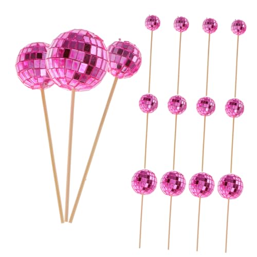 OSALADI 24 Stücke Disco Ball Topper Kuchen Disco Spiegel Ball Topper Disco Party Favors Disco Ball Dekorationen Holz Rosa OSALADI 24 Stücke Disco Ball Topper Kuchen Disco Spiegel Ball Topper Disco Party Favors Disco Ball Dekorationen Holz Rosa von OSALADI